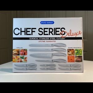 10 piece knife set Sharp Select Chef Series Deluxe